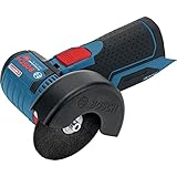 Bosch Professional 12V System Akku Winkelschleifer GWS 12V-76 (inkl. 1x Hartmetall-Trennscheibe, 1x Carbide Multi Wheel, 76 x 10 mm, 2x Inox-Trennscheibe, Schutzhaube, Einlage, ohne Akku/ Ladegerät)