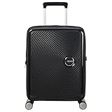 American Tourister Soundbox - Handgepäck Koffer 55 x 40 x 20/23 cm - Hartschalen Kabinentrolley für die meisten Airlines inkl. EasyJet - Erweiterbar, 4 Rollen & TSA-Schloss - 35.5/41 L - Schwarz