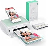 YOTON Fotodrucker für Smartphone, Mobiler Drucker mit 54 Stück Fotopapier (4x6) und 1 Patrone, Unterstützt 15Sekunden-AR-Videodruck, WiFi-Verbindung,Verfügbar für iOS und Android Phones/Laptops