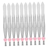 LIFKOME 24 Stück Teiliges Augenbrauen Pinzetten aus Edelstahl mit Pfeilmuster Herzförmiger Verschluss Rostfrei Präzise Zupfen Multifunktional für Augenbrauen Wimpernpflege Leicht und