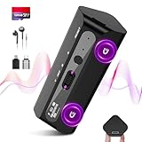 128G Voice Recorder - 9800Hrs Digitaler Sprachrekorder mit AI Triple Noise Reductio, 30 Tage Daueraufzeichnung, Sprachaktivierter Rekorder mit Bildschirmdarstellung, für Meetings/Vorträge