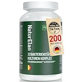 Probio 23 Kulturen Komplex, 200 Mrd KbE/g, Mehrere Bakterienstämme mit Saccharomyces Boulardii, aktiver B-Komplex und Akazienfaser, Magensaftresistent, Vegan, in Deutschland produziert, 60 CT