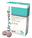 DRN | Uryvet Evo 32 cpr 1500 mg Ergänzungsfuttermittel für Hunde und Katzen zur Unterstützung der Funktion der unteren Harnwege mit D-Mannose und Tryptophan