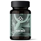 edubily nutrition® Mama Multi. Vitamine für Frauen mit Kinderwunsch, in der Stillzeit & Schwangerschaft. Nahrungsergänzungsmittel mit Folsäure als Folat & wichtigen Vitaminen für Frauen. 90 Kapseln