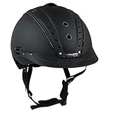 Casco Reithelm VG1 Mistrall-2, schwarz matt, S/M (55-57 cm)