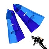 Flossen zum Schwimmen Silikon Schwimmflossen mit Anti-Rutsch-Griff | Bequeme Schwimmausrüstung für Erwachsene und Kinder, Bunte Trainingsflossen zum Schnorcheln, Tauchen, Schwimmbad, , o