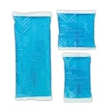 Mehrfachkompresse warm/kalt Set - 3 Stk - Gel Kühlpads - Kompresse groß & klein - wiederverwendbar - coolpack - Wärmekissen - Kühlkissen - Kühl- & Wärmepads (1x Set Basic Mehrfachkompressen)