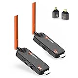2025 HDMI Wireless, 4K Decoding Wireless HDMI Transmitter and Receiver bis zu 6 RX, APP-Anzeige, Funkübertragung 5G/1080P Funk Extender Streaming Video für Laptop, Kamera, CC-TV zu TV, Projektor, 50M