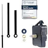 LUSEE Uhrwerk für Wanduhr Lautlos mit Uhrzeiger, Quarz Uhrwerke für Wanduhren Mechanismus Ersatz Zubehör Uhrzeigerset zum Basteln (Schaft: 24mm / 0,94Zoll)