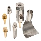 Hoement Butan gaslötbrenner mit Austauschbaren Lötspitzen Kompakter Leichter Gaslötkolben für Präzises Löten und Schweißen Tragbares Werkzeug für Reparatur und Elektronik Einsetzbar