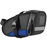 Illkjasfc Tragbare Fahrrad Hecktasche wasserdichte Reflektierende Fahrradtasche Hintere Sattelstützentasche Für Radsportbegeisterte