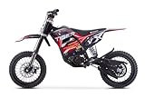 Nitro Motors 1000W 36V Lithium Eco midi Kinder Crossbike Tiger VX DLX 12' mit Hydraulischen Scheibenbremsen Neodym Magnet Motor Programmierbarem Steuergerät Hydr. Fahrwerk (rot)