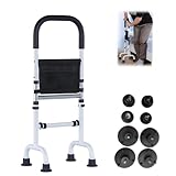 Ältere Stehhilfe, Verstellbare Höhe Aufstehhilfe, Mobile Gehhilfen mit Rutschfesten Saugnäpfen und Aufbewahrungstasche, Verdickte und Tragfähige Mobilitätshilfen für Bett, Sofa, Toilettenboden