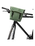 VAUDE Augsburg IV S - Lenkertasche fürs Fahrrad - mit abnehmbaren Trageband - wasserdichte Radtasche, Willow Green