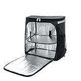 CKryzillix Pizzatasche,Wärmespeichertasche für Pizza 57L Isolierter Picknick-Rucksack Thermo-Kühltaschen Kühlschrank USO apto para Frauen Thermotasche Outdoor-Wandern Thermo-Rucksack 57L