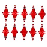 Toddmomy 50 Stück Teiliges Kunststoff Wetterfeste Simulation von Straßensperren und Verkehrsschildern Vielseitiges für Verkehrserziehung und Modellbau