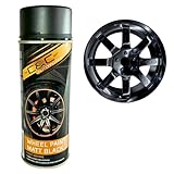 Profi Felgenspray Schwarz Matt 400 ml – Lackspray für Stahl- & Alufelgen, Radkappen & Autozubehör – Hitzefest, Rostschutz, kratzfest & schnelltrocknend