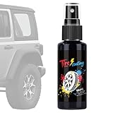 Tire Shine 10,5 x 3 cm kratzfeste Nanobeschichtung, hochglänzender Radschutz, langlebiges Autopflege-Spray | Vielseitige Reifenbekleidung für SUV RV Automoti