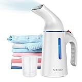 OLAYMEY Steamer Dampfglätter 700W, 40S Schnelles Aufheizen Reisebügeleisen Steam Iron, 120ml Wassertank Clothes Steamer, Dampfbürste für Kleidung, Tragbarer Dampfglätter für Reisen und Zuhause