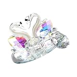 WRITWAA 1 Stück Crystal Cup für Nagelkunst Eleganter Förmiger Maniküre Behälter Flüssigkeiten und Pulvern Stabiler Stand Nagelstudios und Privatnutzung