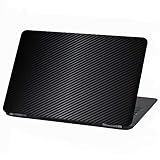Laptop Folie Cover Abstrakt Klebefolie Notebook Aufkleber Schutzhülle selbstklebend Vinyl Skin Sticker (LP25 Carbon Schwarz, 13-14 Zoll)