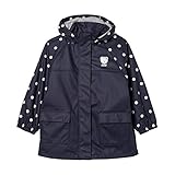 Steiff Mädchen Raincoat Raglan Regenjacke, Blau (Black Iris 3032), (Herstellergröße: 104)