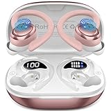 Bluetooth Kopfhörer Sport, 2025 In Ear Kopfhörer Kabellos Bluetooth 5.4 mit Hi-Fi Stereo, 50Std Sportkopfhörer Over-Ear mit Ohrhaken, Noise Cancelling Earbuds/4 ENC Mic, IP7 Wasserdicht Ohrhörer/USB-C