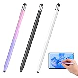 Tablet Stift 3er Pack Touchscreen Stift 2 in 1 mit magnetischer Gummispitze, Kompatibel mit iPhone, iPad, Huawei - Präzise Bedienung für Tablets und Smartphones