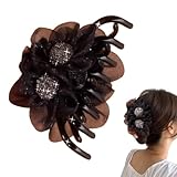 Haarklammer für Damen, Blumenform, kreativ, starker Halt, Haarspange für Strand, Freizeit, Ausflug, Bad, Reisen