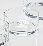 Sandra Rich Glasschale Automatic klar rund 7,5 cm Ø 16 cm