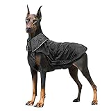 IREENUO Hunderegenmantel, Wasserdichter Hundemantel Regenjacke, mit Sicherheits Reflex Streifen, Geeignet für Outdoor-Bekleidung Mittlerer und Großer Hunde