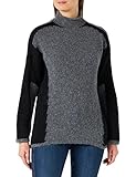 Sisley Womens Turtle Neck SW. L/S 117KL200L Sweater, Black 61K, XS