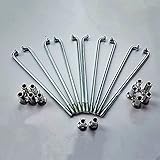 NSNYDNZ Fahrradspeichen 100 Teile/los Fahrradspeichen 12G 2,5mm * 60/65/70/75/80/85/90/95/100/105/110/115-180mm Fahrrad Motorrad Elektro-Fahrrad Speichen(110mm)