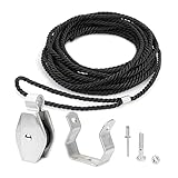 Verlängerungsleiterseil und Riemenscheibe-Set, kompatibel mit Werner Aluminium-Verlängerungsleiter und Fiberglas-Verlängerungsleitern, inklusive 31-12 Riemenscheibe und AC30-2-Seil