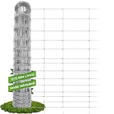 Panorama24 Wildzaun 120/10/30 50m Gartenzaun, Wildzaun, Weidezaun, Forstzaun, Drahtzaun, Knotengeflecht, STARK GEGEN Hirsche, Rehe, Wildschweine, Dachse, Hasen & mehr Wildtiere & Schadtiere