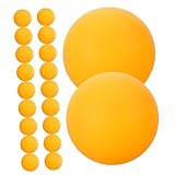 OSOLADY 60 Stück Tischtennisbälle Gelb Trainingsbälle für Anfänger Geeignet für Tischtennis Schläger und Ballwurfmaschinen Party Spielbälle im Praktischen Eimer Glatte Oberfläche