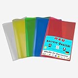 Brunnen Heftumschläge 5er Set für DIN A4 stabiler Schutz für Ihre Schulhefte, in 5 verschiedenen Farben Ideal für Schule, Studium und Büro Schutz und Organisation in einem