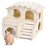 Meerschweinchen Haus mit Rampe, Meerschweinchen Spielzeug Meerschweinchen Zubehoer Kaninchenhaus