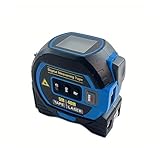 AYJYZHIAG Laser-Maßband, 3-in-1-Digital-Maßband, 40/60 m, hochpräziser Infrarot-Entfernungsmesser, Stahlmessung mit großem Anzeigewerkzeug(Blue 40M)