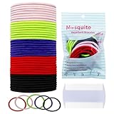 ZOCONE Anti Laus Haargummi 40 Stück, Behandlung gegen Kopfläuse Anti-Läuse, Natürlich und Wirksam hilft, Läusen Vorzubeugen Haargummi Gummiband Mit Extra feiner Zahnkamm