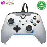 PDP verkabelt Controller Ion weiß für Xbox Series X|S, Gamepad, verkabelt Video Game Controller, Gaming Controller, Xbox One, Offiziell Lizenziert - Xbox Series X