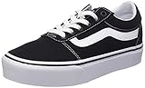 Vans Damen Ward Platform Sneaker Ward Platform Trainers, (CANVAS) BLACK/WHITE, 37 EU