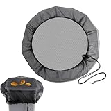 Regentonnen-Sieb – Regentonnen-Mesh-Abdeckung, flexibles Netz-Regentonnen-Sieb, wiederverwendbares Kordelzug-Obernetz, Outdoor-Regentanks, Wassertonnen-Filtersieb für Tanks