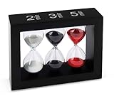 MAOCI - Tee-Sanduhr schwarz - 3 Zeiten