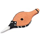 Blasebalg Kamin - 37.7×13.7cm Holz Blasebalg - Blasebalg Grill - Kamin Gebläse Grillgebläse mit Lederband - Grillblasebalg Handblasebalg Kaminbalg für Grill Kamin Grill Ofen Holzofen Draussen Camping