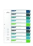 Durable Register 1-10, A4+ hoch, beschriftbares Indexblatt, 100% recycelbar, mehrfarbig, 679527