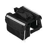 LAPYAPPE Fahrrad Lenkertasche Reflektierend Rennrad Tasche Dura Fahrradtasche für Lange Fahrten Schwarz mit Ausreichend für Zubehör