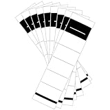 100 Stück Ordner Etiketten Selbstklebend Breit Ordnerrücken Aufkleber Weiß Ordner Rückenschilder Selbstklebend 5.4 * 19cm für 8 cm Breit Ordner