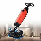 AETEREOS 360° Drehbare Kehrmaschine & Elektrischer Bodenwischer, Funktionen, 1200 m²/H Leistung, Kabellos mit 90 Min Laufzeit für öffentliche Plätze und Hotel Red-220V