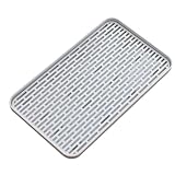 Reginsnow Abtropfschale, 31 x 17,8 cm, Wasserspeicherkapazität, Abtropfbrett, Küchentheke, Tablett für Kaffee, Tee, Tassen, Obst, Badezimmerzubehör